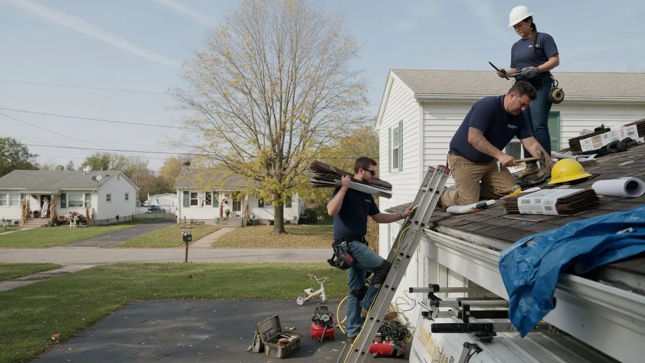 Local Roofing Contractors in La Fontaine, IN near me